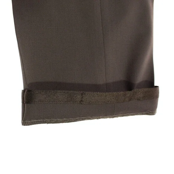 Meyer NWT Dress Pants Size 110 Tall (40 US) Bonn In Brown Wool Blend